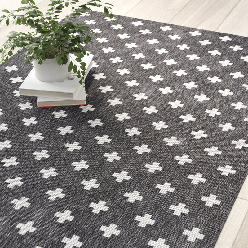 Novogratz Umbria Charcoal Indoor/Outdoor Rug & Reviews Wayfair
